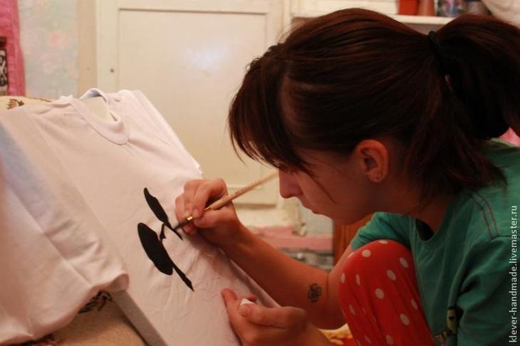 Как сделать рисунок на футболке красками по текстилю рисунки по текстилю
