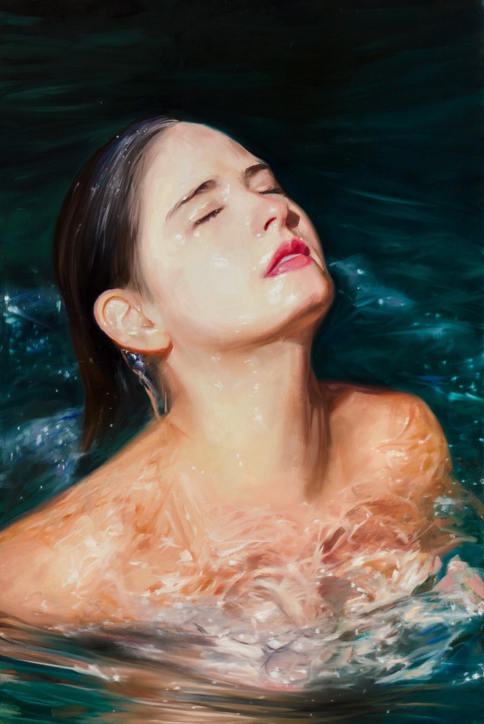 В воде и под водой. Художник Reisha Perlmutter Живопись
