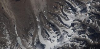 IJsrivieren op het dak van de wereld